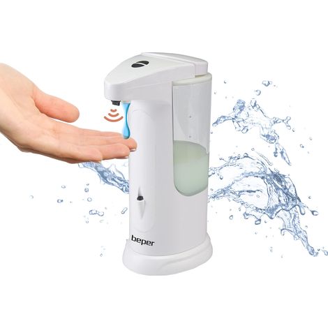 BEPER P201UTP004 Dispenser Sapone Automatico con Erogazione Regolabile Sensore di Precisione e Protezione Anti Goccia, 370ml (1/4)