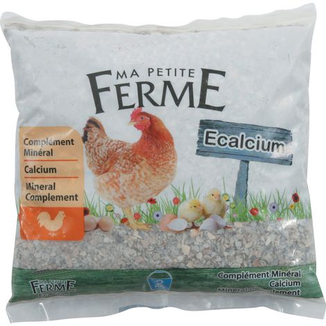 Complément minéral Ecalcium 2 kg pour poules – Calcium 35.70% – Coquillages broyés – Favorise la ponte et la croissance – Zolux (1/2)