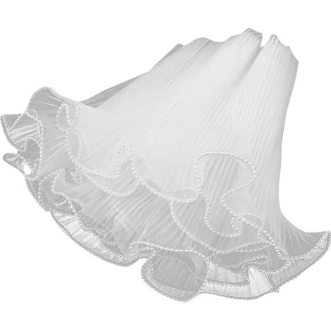 4M Papier pour Bouquet de Fleur, Emballage Fleur Maille Froissée Filet Ondulé, Papier Bouquet de Fleur Perle, pour Mariage Fête, Anniversaire, Saint Valentin (Blanc) (1/5)