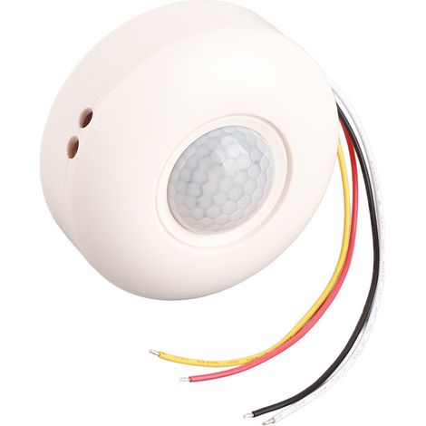 Interrupteur à détecteur de mouvement infrarouge PIR 360° avec temporisation pour plafonnier LED