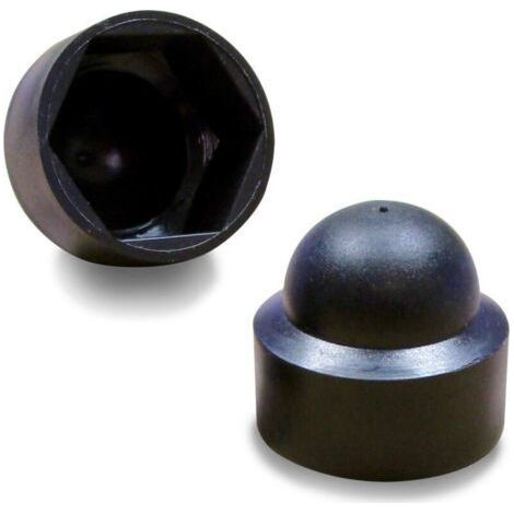 Lntyq 100 pièces Cache vis écrou de protection M8 clef de 13 mm15mm - plastique NOIR (1/3)