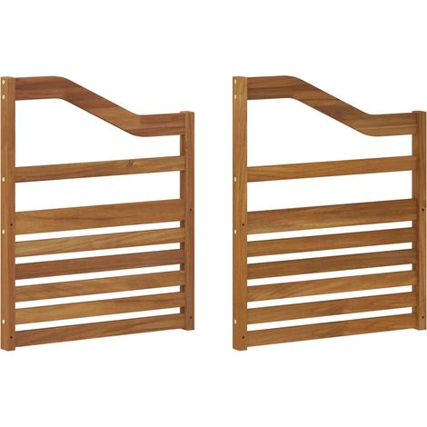 Armlehnen 2 pcs Braun 59 x 4 x 73 cm Holzwerkstoff vidaXL (1/5)