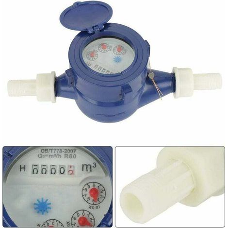 Compteur d'eau froide pour la maison et le jardin, permettant de mesurer le débit d'eau avec précision. (1/3)