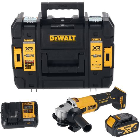 Meuleuse angulaire DeWALT DCG407M1T-QW 18V 1x4Ah 125mm XR BL + mallette