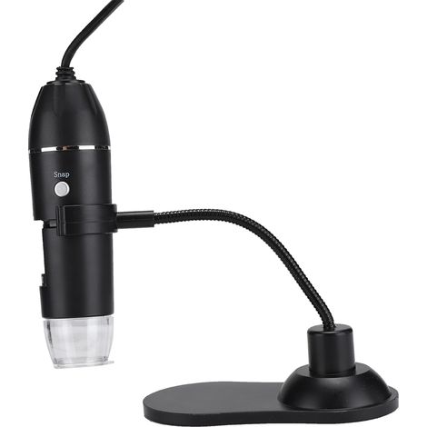 Microscope numérique portable USB avec support 1000X et 8 LED intégrées pour Windows/Mac