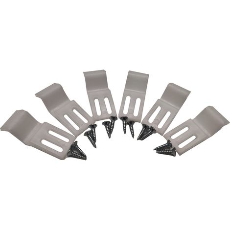 Modern Bathroom Accessories Bath Panel Clips x 6 and Screws (1/3)