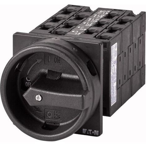 Inter. général 9 pôle + 2 F + 1O 32 A arrêt d'urgence 90° encastré 000003227 EATON T3-6-15168/EA/SVB-SW
