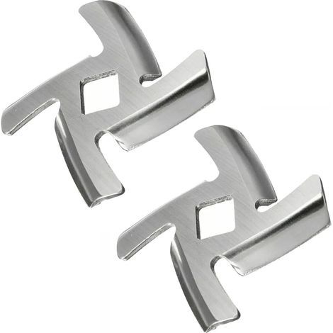Lama per tritacarne in acciaio inox, lama per tritacarne, lama per tritacarne Porkert numero 5, ricambio per tritacarne professionale (argento/2 pezzi) (1/5)