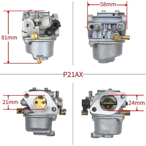 Le carburateur de moteur hors-bord 68T-14301-11-00 convient aux moteurs Yamaha 8 ch 4 temps P21AX. (1/4)