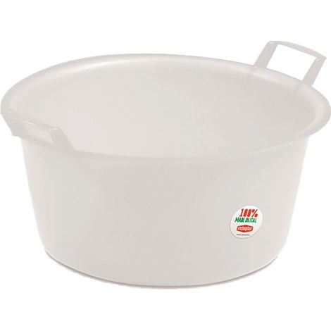 BACINELLA ROTONDA ø 45 cm -  20 lt neutro  - STEFANPLAST