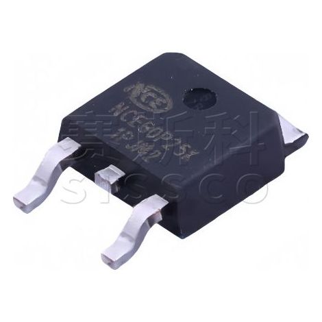 Original NCE60P25K TO-252-2 P-Kanal MOSFET elektronisches Bauteil -60V/-25A, 5 Stück pro Packung.
