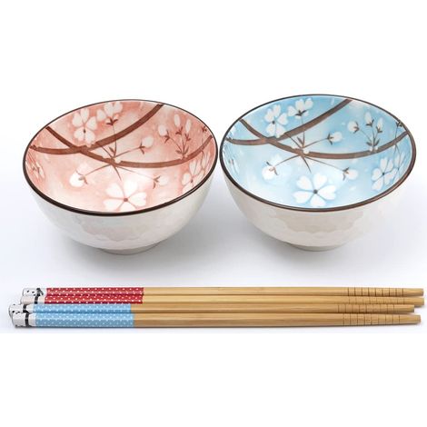 Coffret 2 Bols Japonais-Fleurs de Cerisier Sakura ⌀ 11cm (1/5)