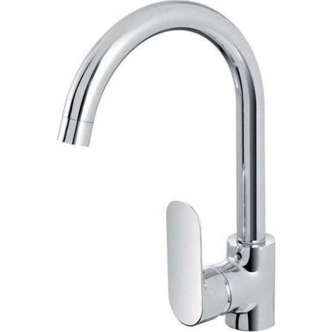 Exagonshop Miscelatore monocomando lavello canna alta ad ombrello