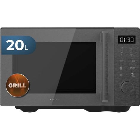Cecotec Micro-ondes sans Plateau Proclean Flatbed Inverter Pro Silver. 800W, 20L, Technologie Inverter et Flatbed, Cuisson (1/5)