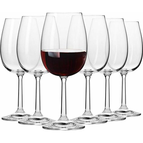 Verres à Vin Rouge 390 ml Lot de 6 Collection Pure Cristal Sans Plomb Design Élégant et Style Intemporel (1/5)