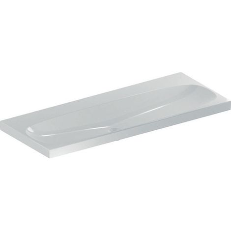 Lavabo Geberit Acanto, sin agujero para grifo, sin rebosadero, (1/4)