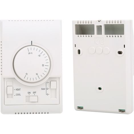 Thermostat mécanique de surface pour climatiseur, 10-30 °C, 220 V CA (1/5)