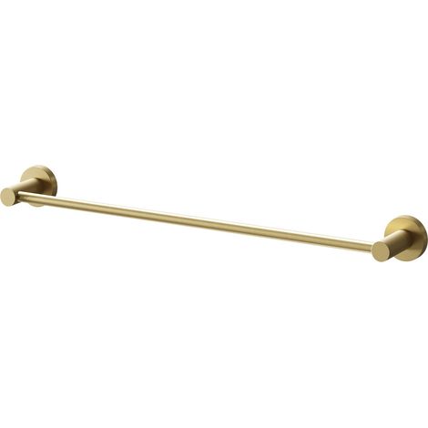 Colore Brushed Brass Industrial Style Wall Mounted Towel Rail (1/5)
