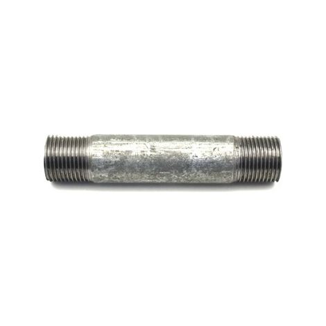 TRONCHETTO BARILOTTO TUBO RACCORDO ZINCATO RACCORDERIA ZINCATA 1/2" x 10 cm