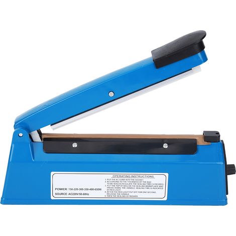 Scelleuse thermique à impulsion manuelle PFS-200 210 W 8 pouces avec minuterie réglable, prise UE, 220 V CA (1/5)
