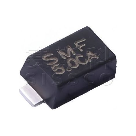 Diode de suppression de tension transitoire CMS unidirectionnelle/bidirectionnelle Changdian/Changjing SMF5.0CA 5V 200W SOD-123 (5 unités)