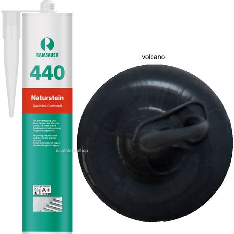 Ramsauer 440 Naturstein Silikon Fugen Dichtstoff 310ml Kartusche volcano