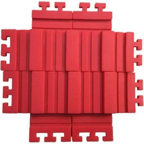 Moule À Gâteau - Silicone Rouge - Modulable Pour Forme Cœur - Résistant -40 °C À +230 °C - Lot De 4 Pièces (1/3)