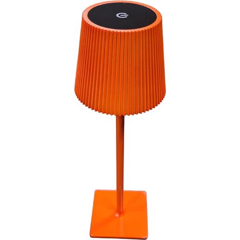 LAMPE DE TABLE TACTILE LED RECHARGEABLE POUR RESTAURANT MODERNE ROUGE VERMILLON G02