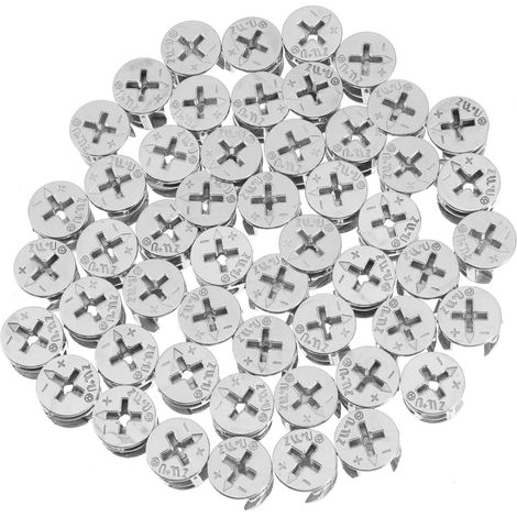 Connecteurs de meubles à came 15 mm, lot de 50 pièces (1/5)