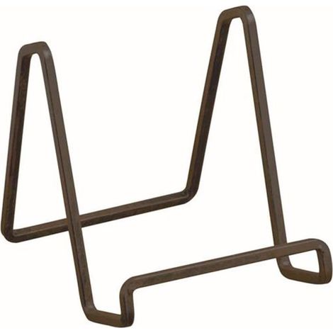 Chevalet - Support Métal Carré 10,2 cm - Pour Assiettes Œuvres d'Art Photos Encadrées - 1 Pièce