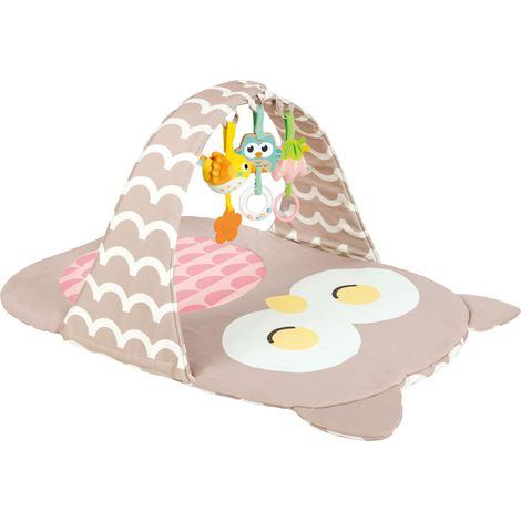 Arche de jeu chouette avec tapis d'éveil épais et doux, transportable, jouet pour bébé dès la naissance