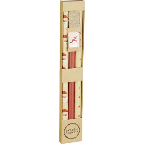 House of Seasons Geschenkpapier rot 70  x 200 cm 3-Stück Geschenkpapier