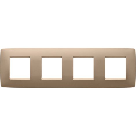 PLAQUE ONE 2+2+2+2P H CUIVRE DOUX GEWISS GW16128VX