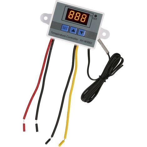 Contrôleur de température électronique, module de thermostat à affichage LED, interrupteur de contrôle de température avec sonde NTC étanche -50 110 ℃ pour réfrigérateur 24 V 240 W (1/5)