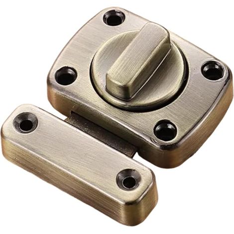 Türschlösser, Drehriegel mit 6 Schrauben für Türen, Fenster, Schränke und Gärten, Antikbronze (1/5)