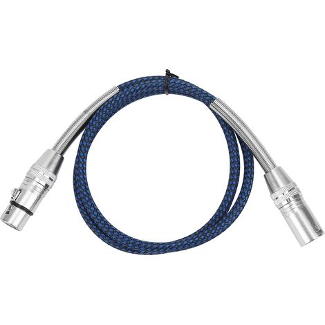 Symmetrisches, drahtgebundenes Kupfer-Mikrofonkabel XLR-Stecker auf XLR-Buchse für Kamera, Mischpult, Audioverstärker - 1 m (3,3 Fuß) (1/5)