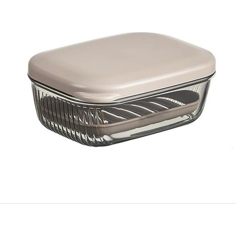 Boîte à Savon De Voyage Portable avec Couvercle Porte Savon étanche Et Scellé Boite a Savon Plastique avec égouttoir Amovible pour Voyage, Randonnée, Camping, Salle De Bain (1/5)
