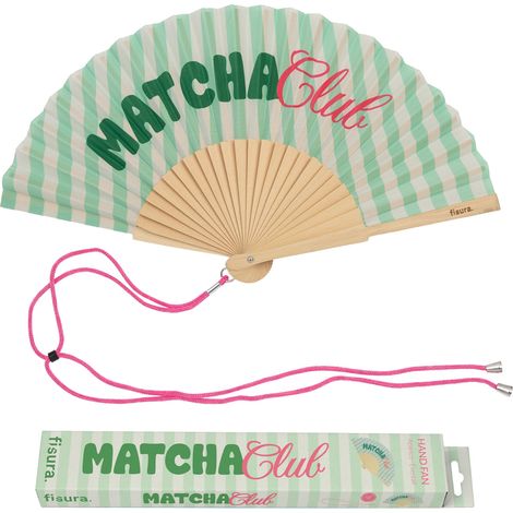 Ventaglio Matcha Club 42.5x23cm Verde Matcha FISURA