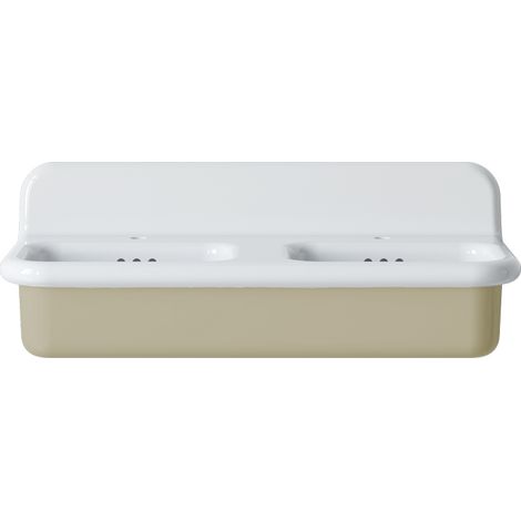 Lavabo retro doble de cerámica de 102 cm - True Colors Lite - Yuta (1/3)