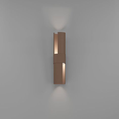 [NEUWERTIG] B-Ware Eglo Wandleuchte Montelauro LED Wandleuchte Lampe Aluminium rostig IP65 800lm (1/2)
