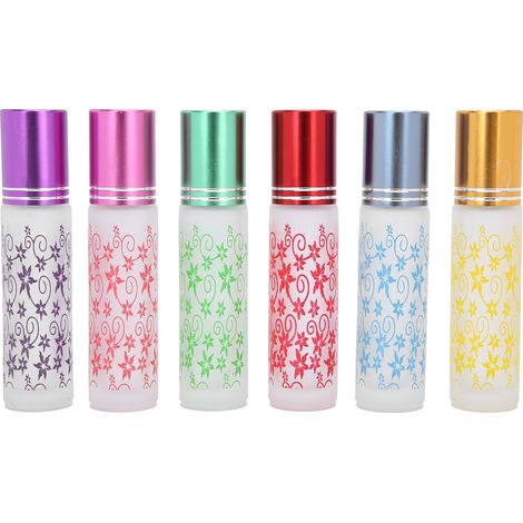 Lot 10 flacons rouleaux vides 10ml anti-fuite, bille roulante, contenant rechargeable pour huiles essentielles, rechargeable (1/5)