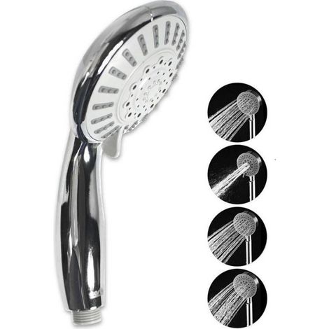 Trade Shop - BAD MULTI-JET-KOPF HANDBRAUSE BADEDUSCHE TELEFON EINSTELLBARE DÜSE 52055 - (1/3)