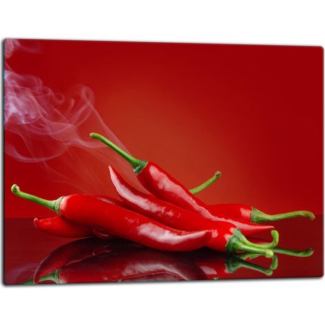 Schneidebrett aus Glas, 52x40 cm, Chili (1/5)
