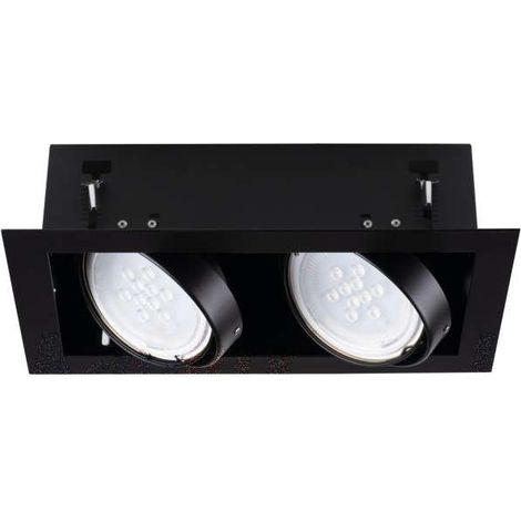 Kanlux MATEO 32932 spot soffitto nero 2xES111 25W orientabile (1/5)