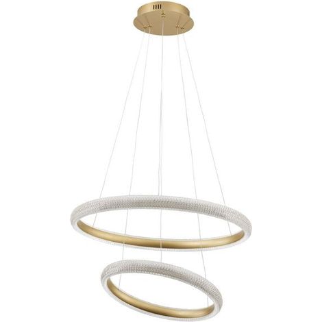 [NEUWERTIG] B-Ware Nova Luce Pendelleuchte Hängeleuchte LED MEDORA Messing Warmweiß dimmbar 59 cm (1/2)