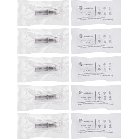 10 pièces d'aiguilles microblading 36 broches pour machine de microneedling électrique - accessoires beauté (1/5)