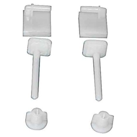 PAR DE SOPORTES DE PVC PARA ASIENTOS DE ABS