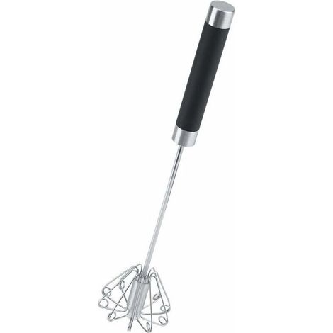 Batteur À Œufs Manuel Rotatif En Acier Inoxydable Durable Anti-Rouille Fouet Mousseur
