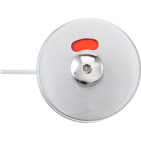 Türschloss und Verschleißfestem Riegel Edelstahl für Toiletten mit Datenschutzanzeige 48mm Lochab... (1/5)