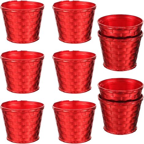10pièces Pot pour Sapin de Noël Support Fixe et Réutilisable Contenant pour Sapin de Fête Décoration de Noël (1/5)